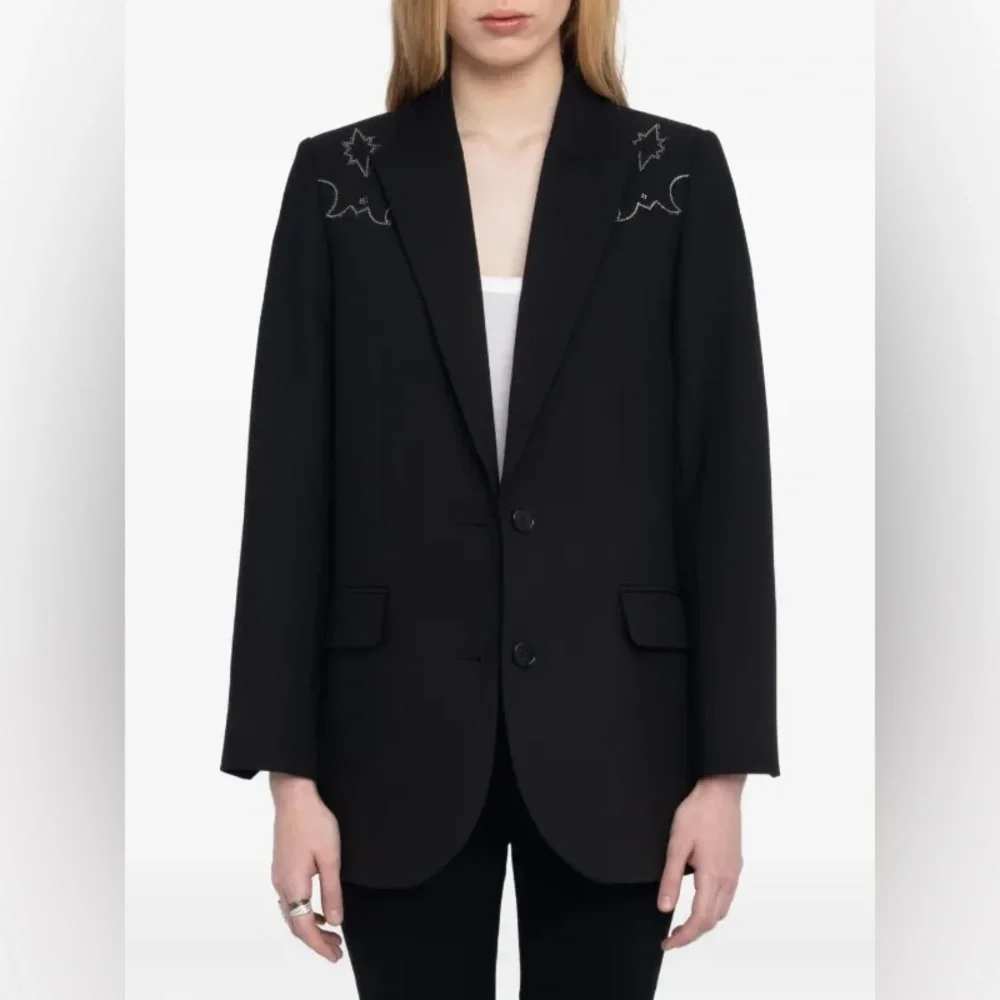 Zadig&Voltaire embroidered-detail blazer $ 608 New without tag - Picture 2 of 5